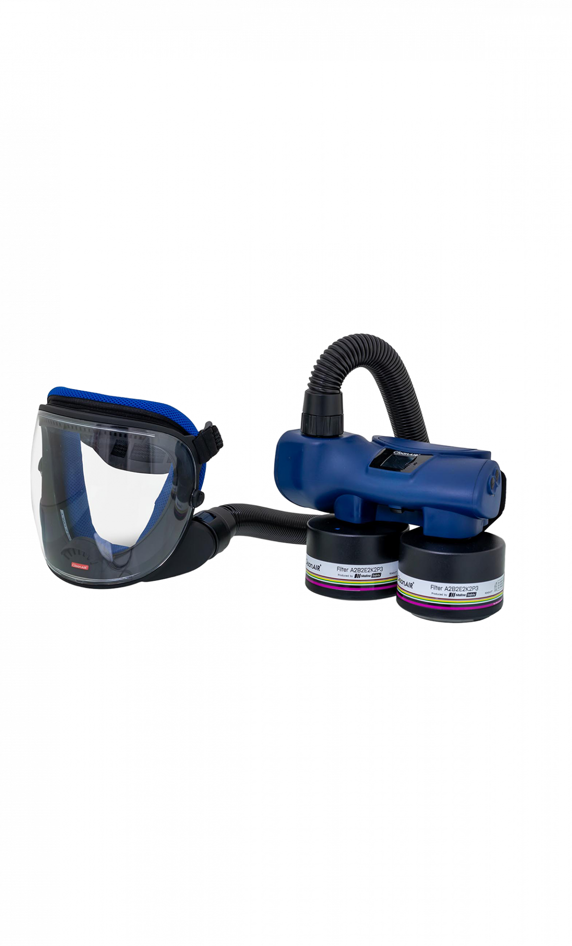 CleanAIR® Ready 2 Work set - Gebläse Chemical 2F & UniMask, ABEK P3 Filter, in Transporttasche
